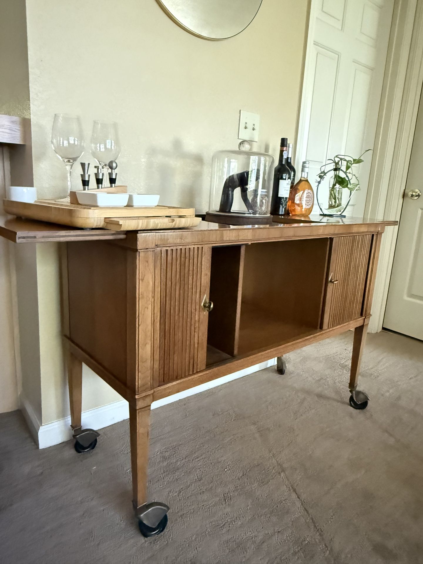 Beautiful Rolling Bar Via Veneto By Drexel