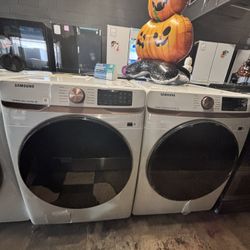 Samsung Front Load Washer & Gas Dryer 