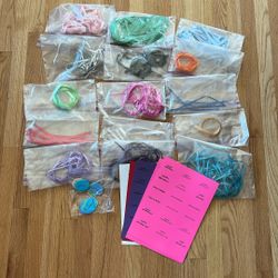Free - Precut Curling Ribbon And Printed Tags For Candy Leis