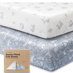 KeaBabies 2-Pack Organic Crib Sheets