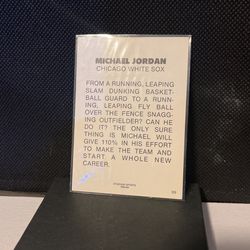 Rare Michael Jordan Cards 1991 Michael Jordan Knows Baseball Card Aamer Rare Vintage Mint Rare Michael Jordan Cards 1991 Michael Jordan Knows Baseball Card Aamer Rare Vintage Mint