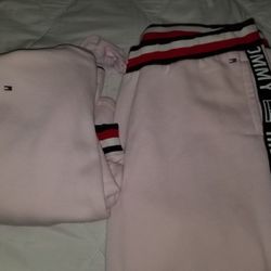 Baby Pink Tommy Hilfiger Sweatsuit/ Track Set
