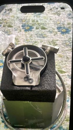 Stainless steel Faucet Cup washer Glass Rinser Kitchen Sink Brush Nikel . Cash  Only