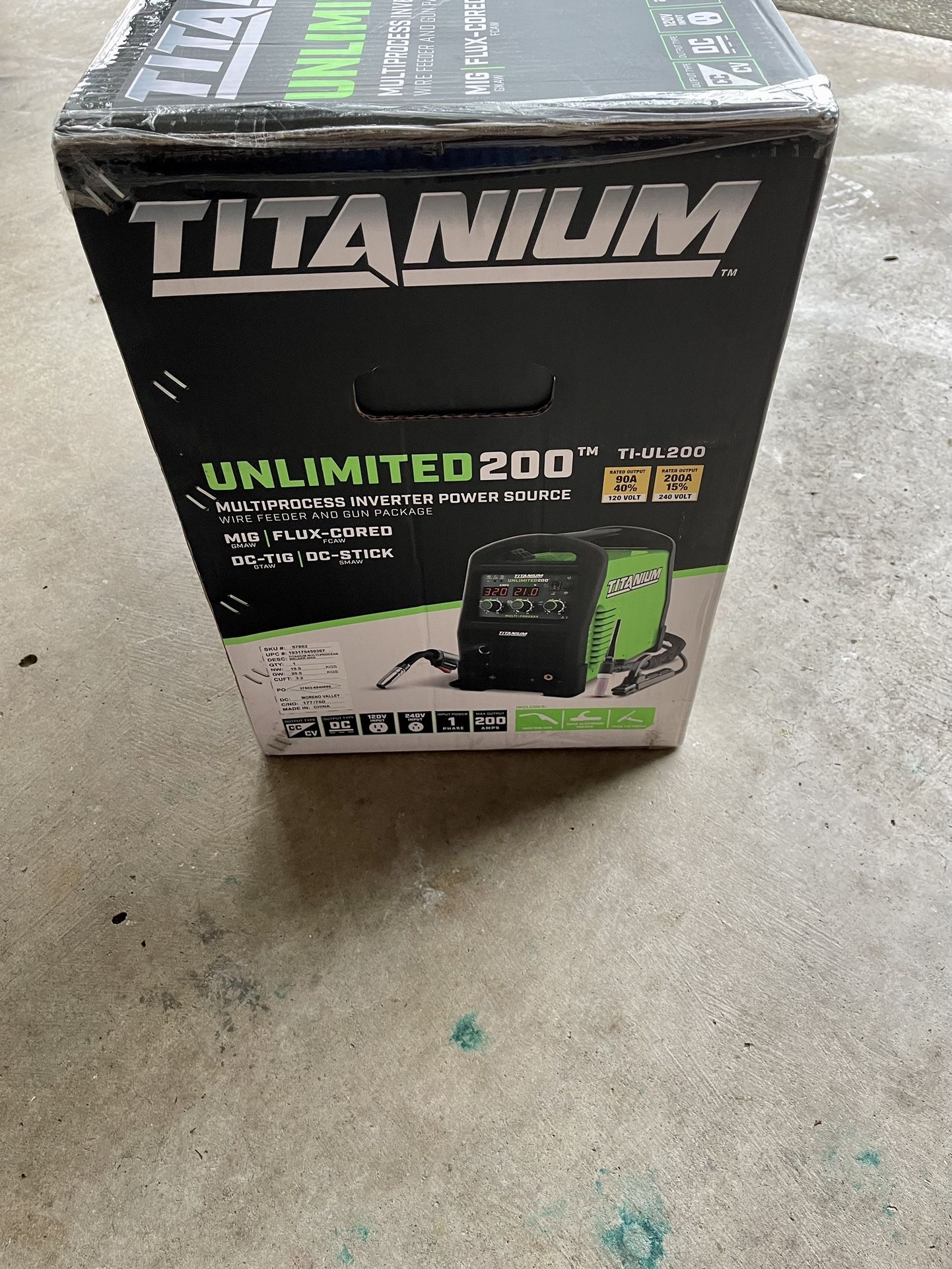 Titanium Unlimited Professional 200 Multiprocess Welder TIUL200 Brand