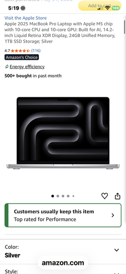 Apple 2025 MacBook Pro Laptop