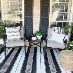 3-Pc Outdoor Patio Metal Bistro Set :  2-Metal Gray Cushioned Chairs + Side Table [NEW] **Retails for $340