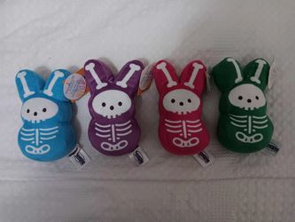 4 Pack Skeleton Peeps Plushies
