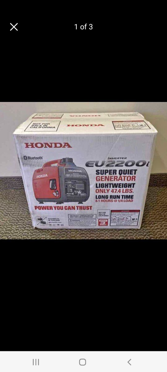 Honda Generator $800 B/o