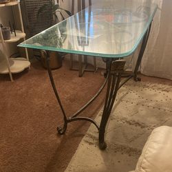 Metal Gray Metal Lobby Table