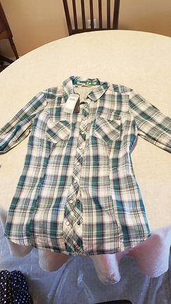 Guess plaid shirt small
