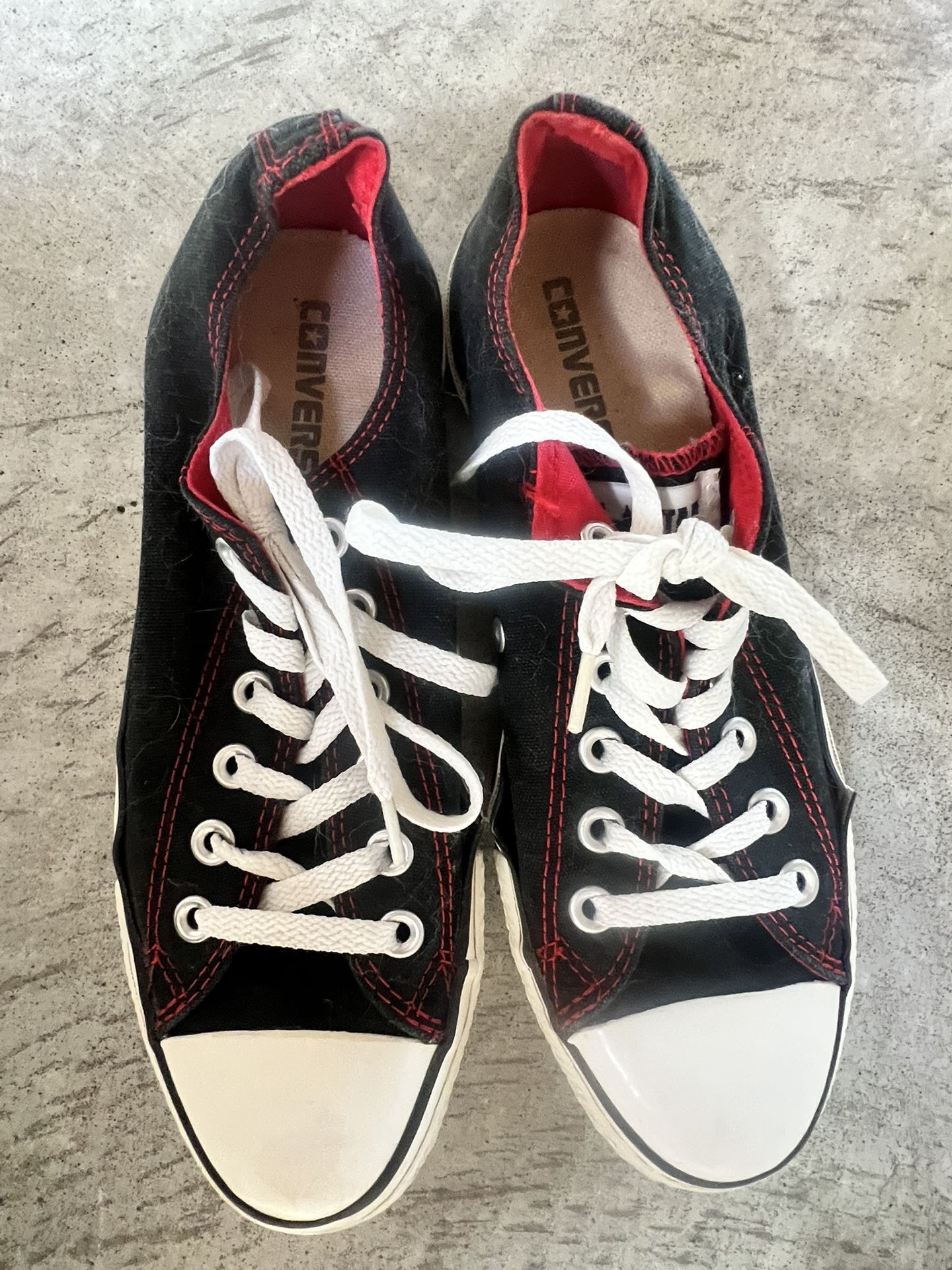 Converse Black & Red Shoes