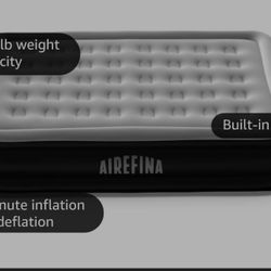 Queen Air Mattress Built In Pump AIREFINA 