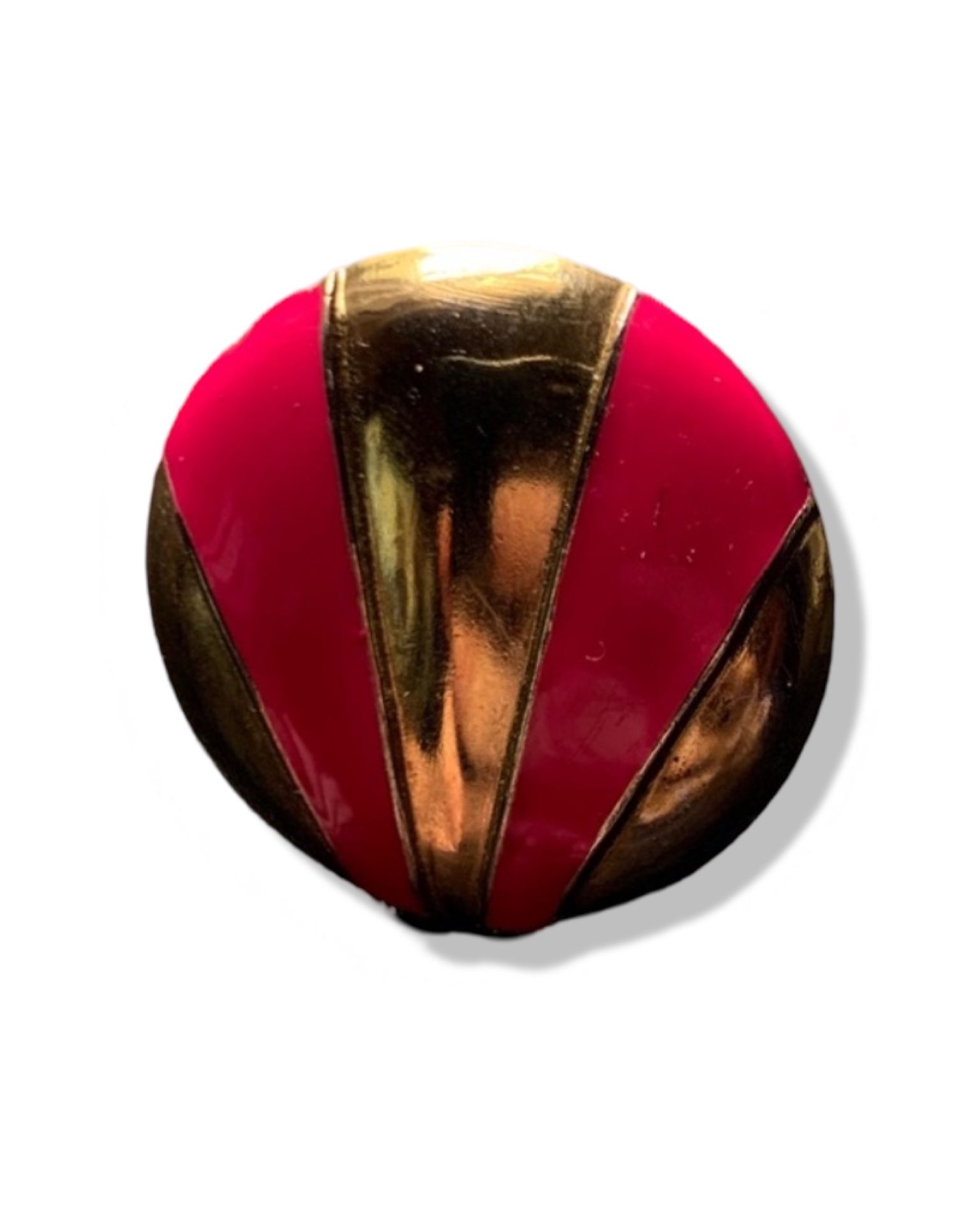 Handmade Vintage Pink & Gold Art Deco Ring