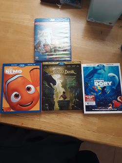 4 Disney blu ray discs