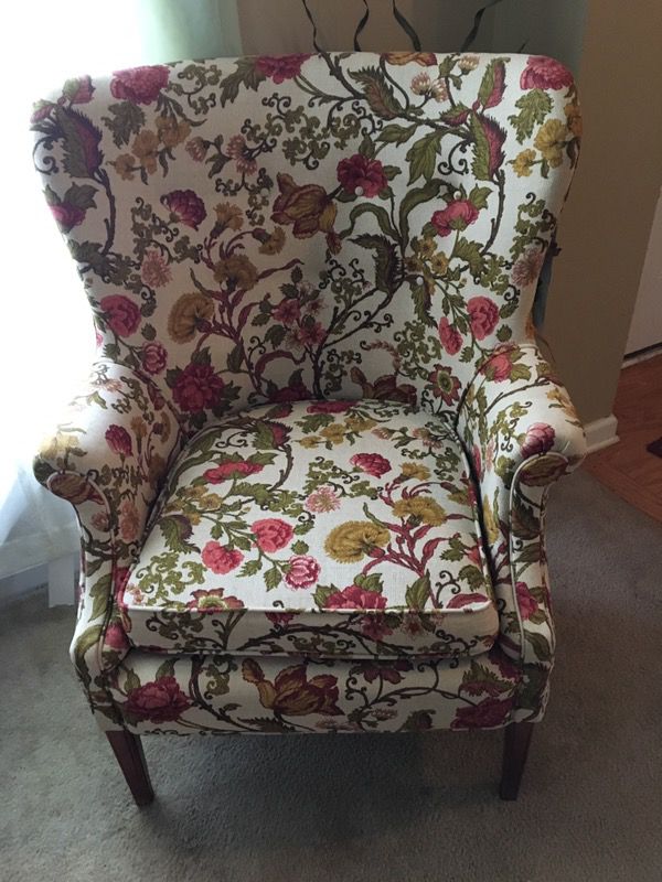 Set of wing back chairs