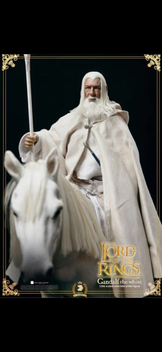 LORD OF THE RINGS Gandalf The White & Shadowfax 1/6 Scale