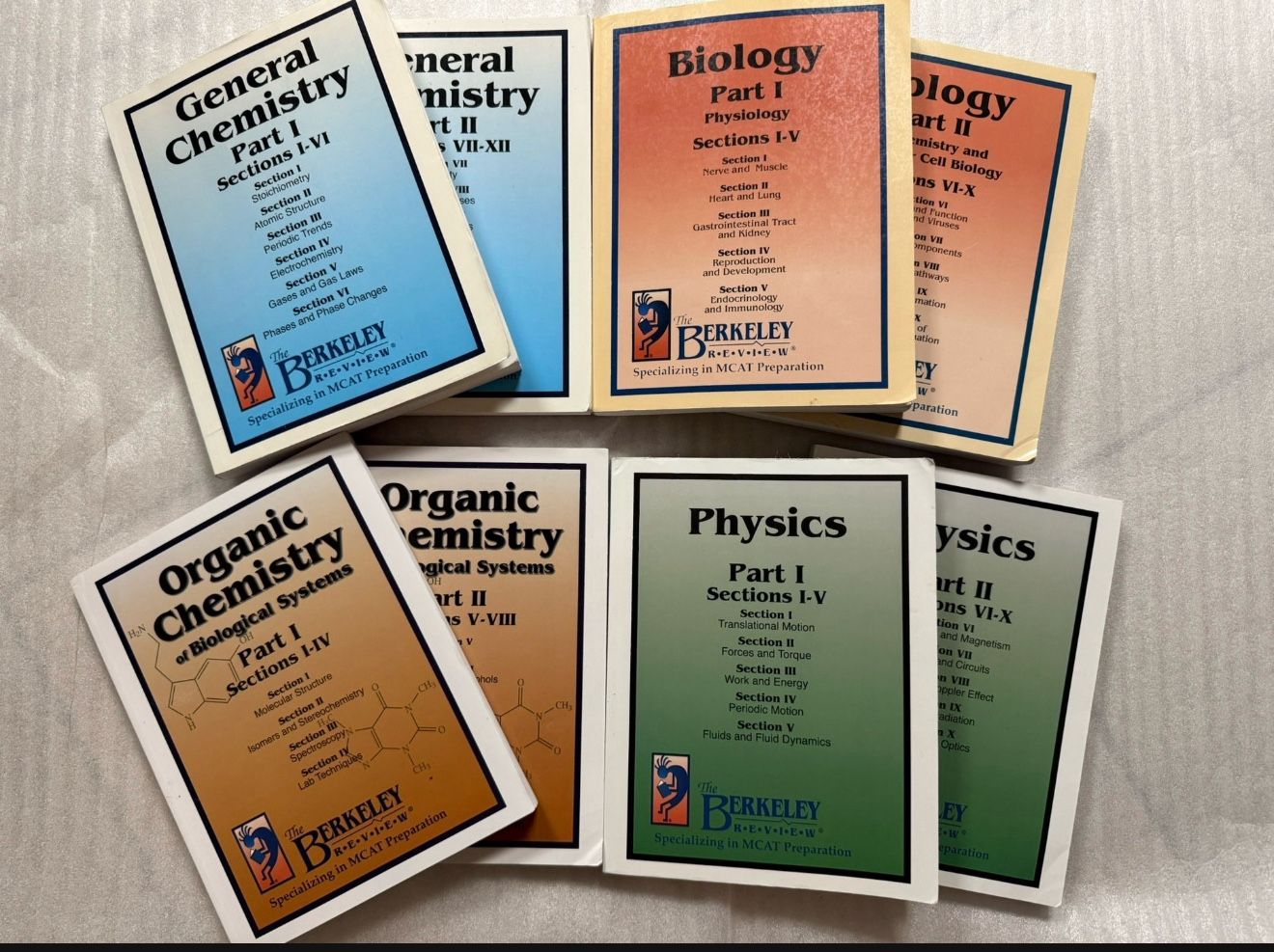 MCAT Berkeley Review Book Whole Set