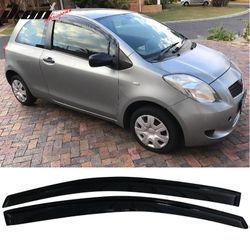 Fits 2007-2011 Toyota Yaris XP90 Hatchback Acrylic Window Visors 2Pc Set