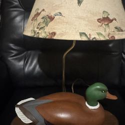 Vintage 1960s Duck Lamp 15x23