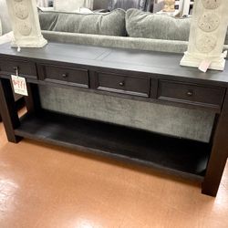 New 64” Black Sofa Table — SPECIAL 