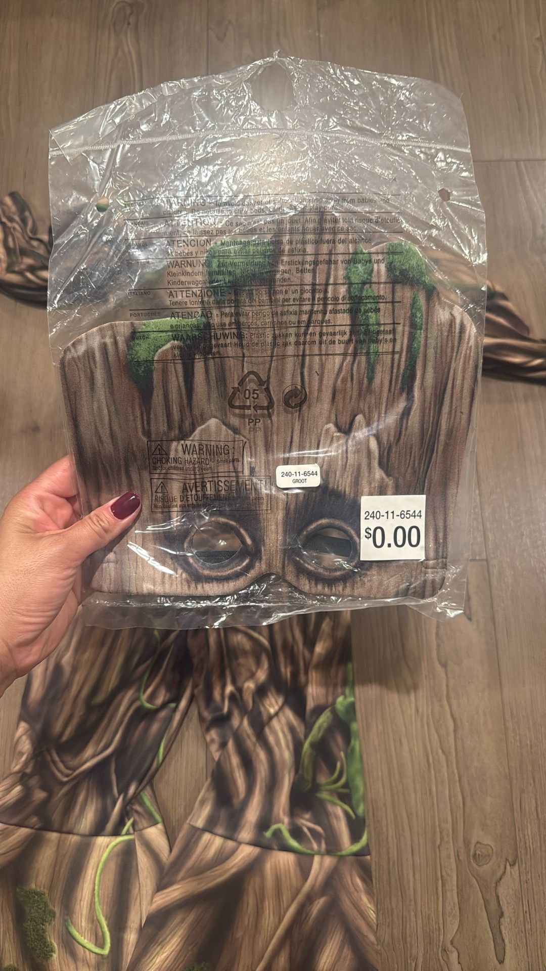 Groot Kids Costume 3/4T