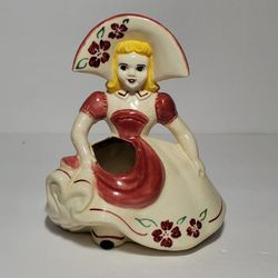 Vintage Girl Planter Bud Vase