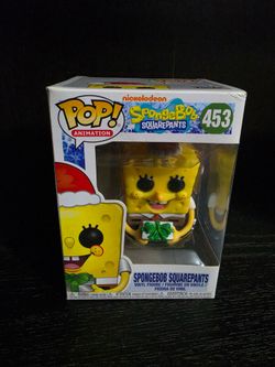 Funko Pop SpongeBob SquarePants #453 and Patrick Star #454 Holiday