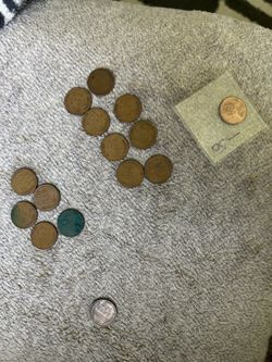 12 Vintage Wheat Pennies (1940–1958) – Mixed Mint Marks