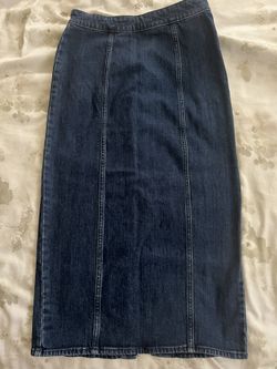 J. Crew Long Denim Skirt 