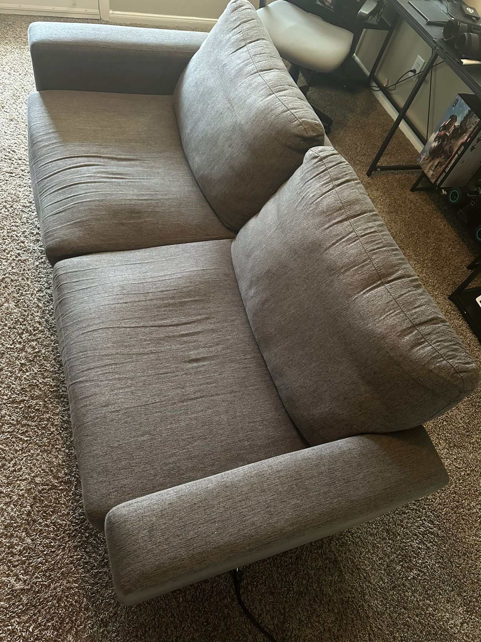 Gray Couch For 2 People