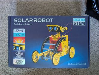new In Box! STEM solar Robot Build Kit -