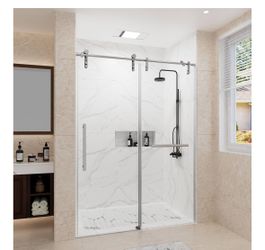 Glass Shower Door Gold