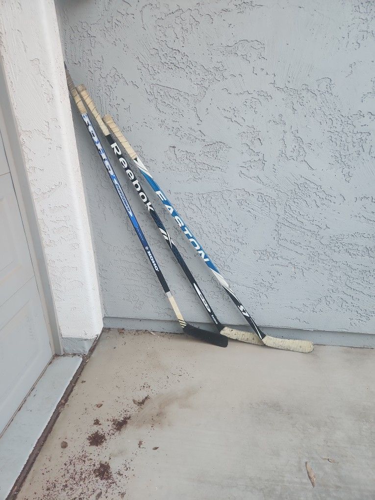 3 Hockey sticks $15 Each