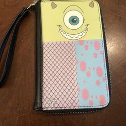 Buckle Down Original Disney Monster's Inc. Zip Around Wristlet Wallet