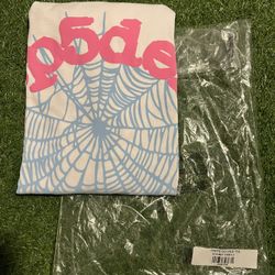 *BRAND NEW* SP5DER OG WEB T-SHIRT “BLUE/PINK” S