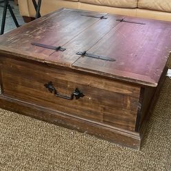 Dutch Wooden Storage Coffee table 