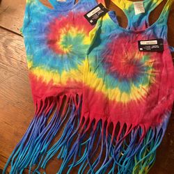 New 2 Small 80s Tie Dye Shirts