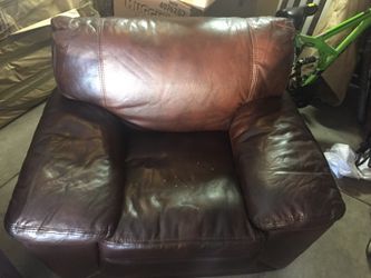 Large Synthetic Leather Chair