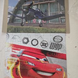 Disney Cars 2 Puzzle New No Box 24 Pieces Each