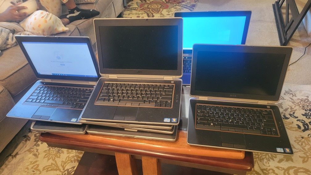 Lot of 8 DELL Latitude (Processor i5 and i7 Windows)