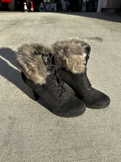 Charlotte Russe Fuax Fur Boots