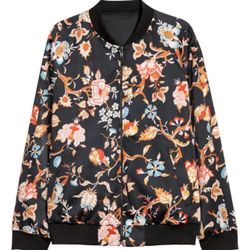 H&M Reversible Bomber jacket Floral
