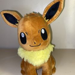 Vintage 1997 Nintendo Pokemon EEVEE Plush 10" Stuffed Animal 3rd Round
