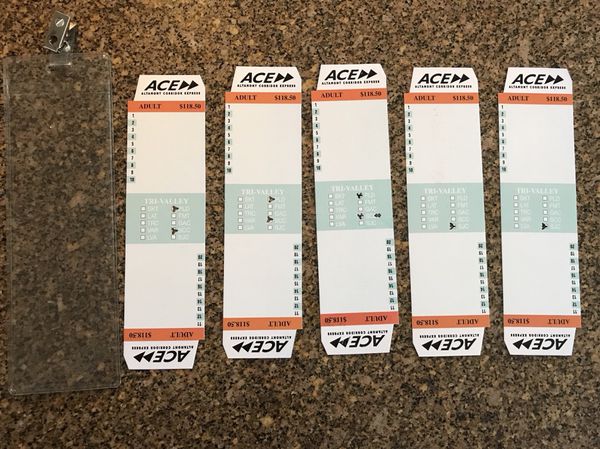 Ace train tickets
