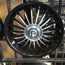 ‼️20” Black machine Wheels ‼️
