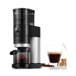 Electric Conical Burr Coffee Grinder, 42 Precise Grind Settings, One Touch  with 50S Grinding, Easy to Clean, Matte Black