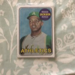 Reggie Jackson Outfield Athletics Card