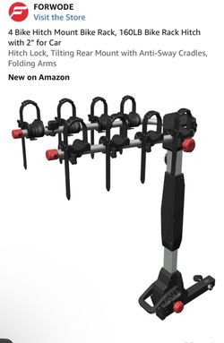 4 bike hitch mounted bike carrier