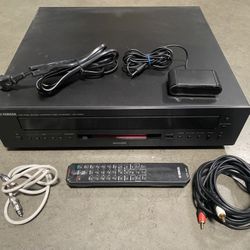 Yamaha 5 Disc CD Changer w USB (MP3), Remote, Cables, Works