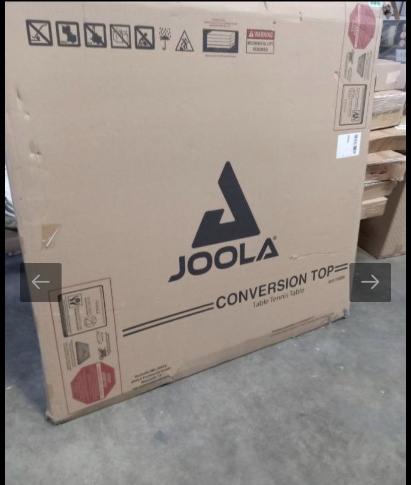 JOOLA Regulation Table Tennis Conversion Top with Foam Backing and Net Set - Full Sized Table- 11009